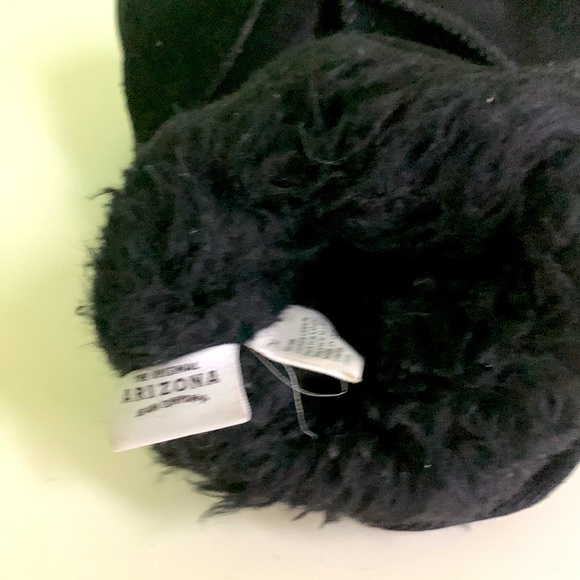 Black suede winter boots. 7M - Picture 5 of 5